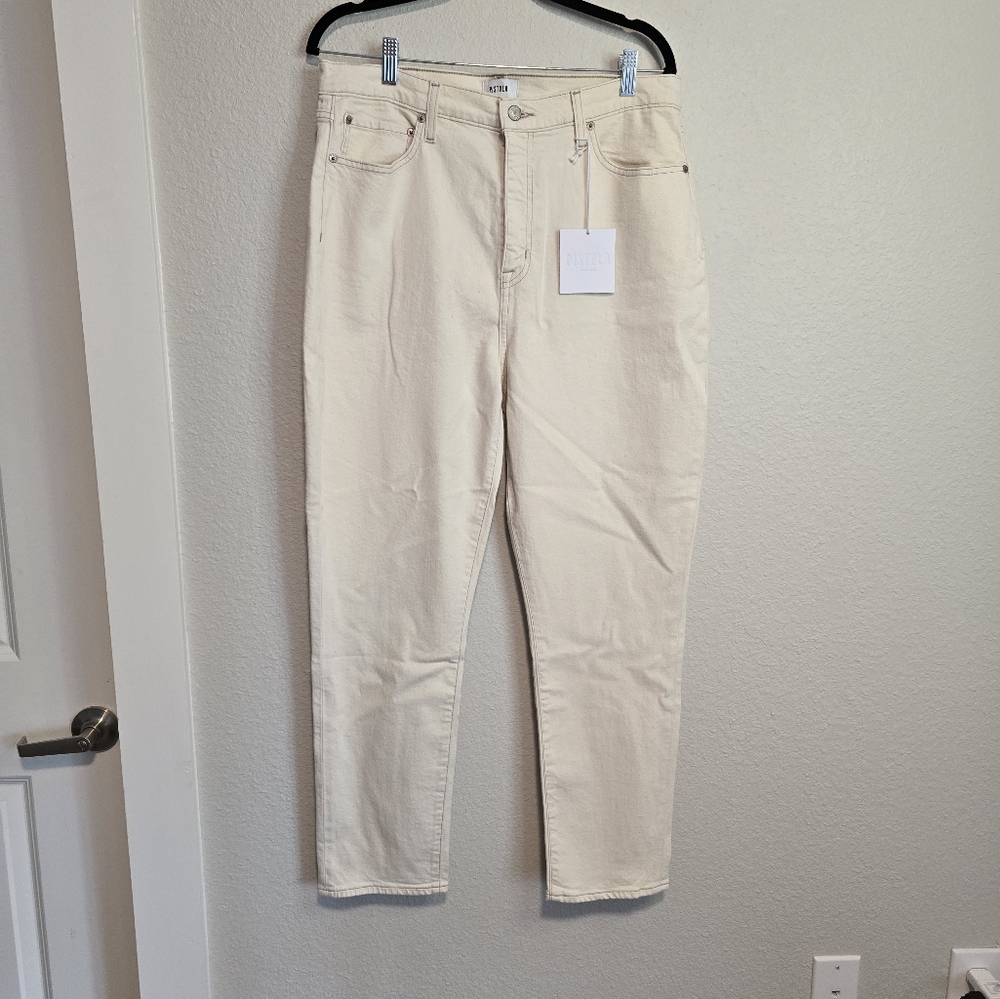 NWT Pistola Kate High Rise Slim Straight  Leg Jeans Size 32 - Picture 2 of 5